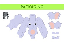 ocuklar iin hazr hayvan model maketi ablonu, paper craft model animals